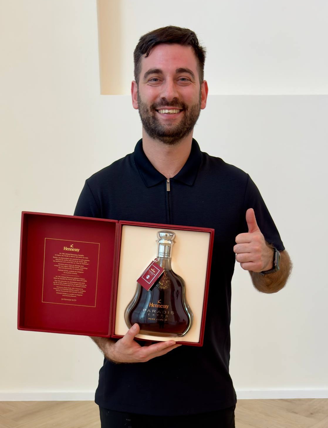 Elegant cocktail with garnish