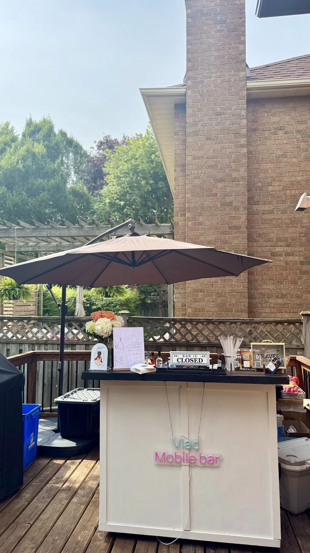 Vlad Mobile Bar setup at a private Toronto event