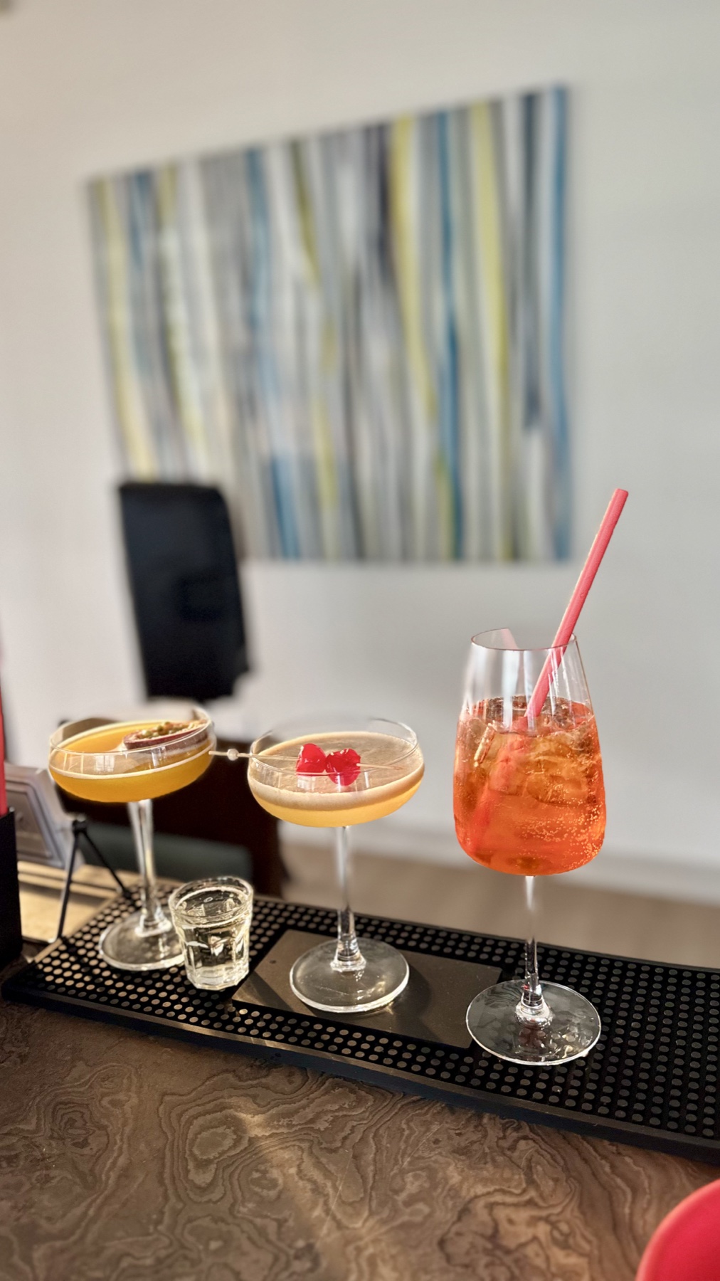 Colourful cocktail selection at a Toronto private event